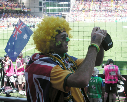Bild eines fotografierenden Australiers