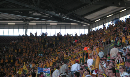 Bild der australischen Fankurve