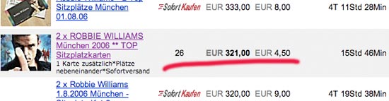 eBay-Wucher mal wieder eBay-Wucher mal wieder