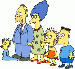 Matt Groening admits the reason that they were so crudely drawn in the beginning was because he could not draw well Matt Groening admits the reason that they were so crudely drawn in the beginning was because he could not draw well